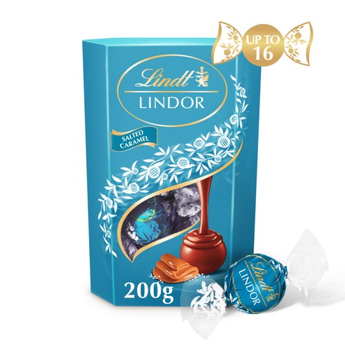 Lindt Lindor Salted Caramel Chocolate Truffles Box thumbnail 4