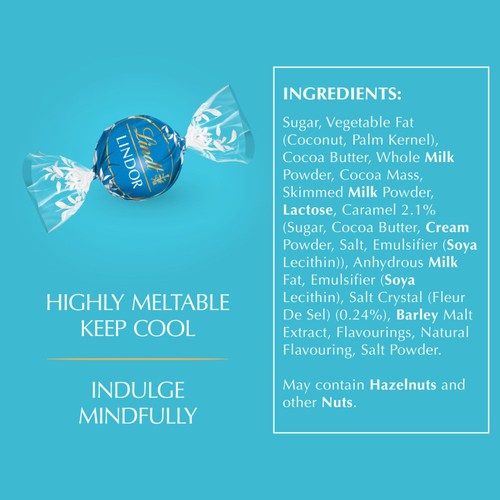 Lindt Lindor Salted Caramel Chocolate Truffles Box thumbnail 5