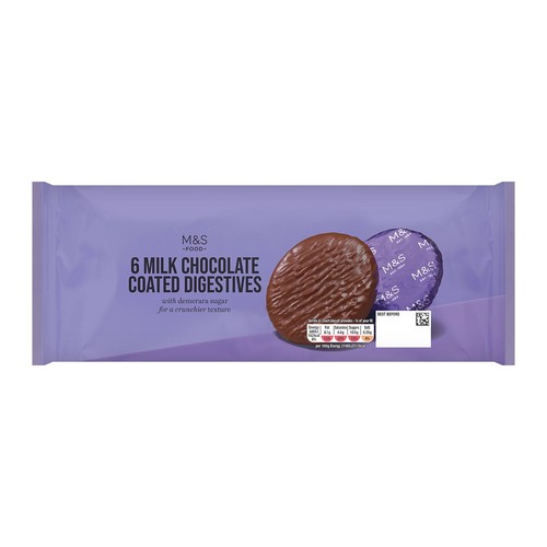 M&S Milk Chocolate Coated Digestives thumbnail 2