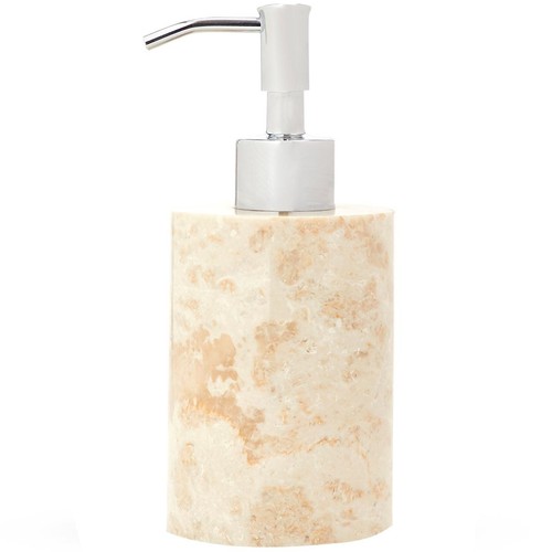 M&S Marble Slim Soap Dispenser, Cream