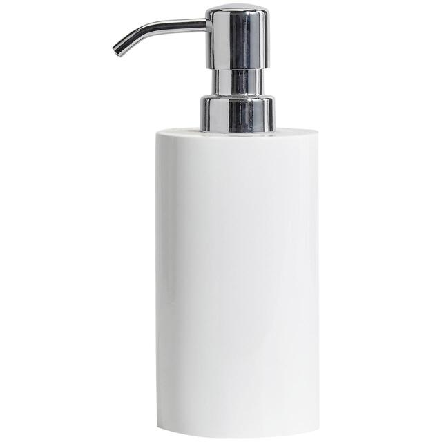 M&S Resin Soap Dispenser, White