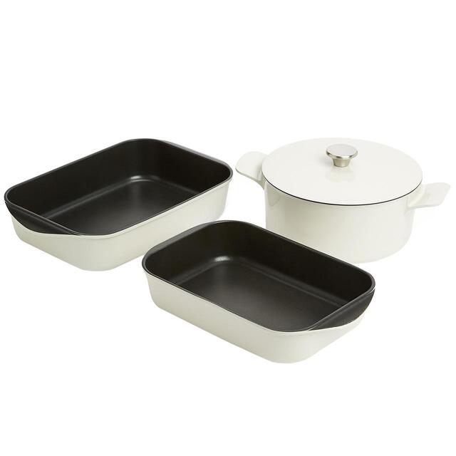 M&S Chef Cast Aluminium Roaster, Ivory thumbnail 3