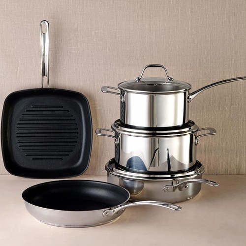 M&S Stainless Steel Non-Stick Grill Pan thumbnail 4