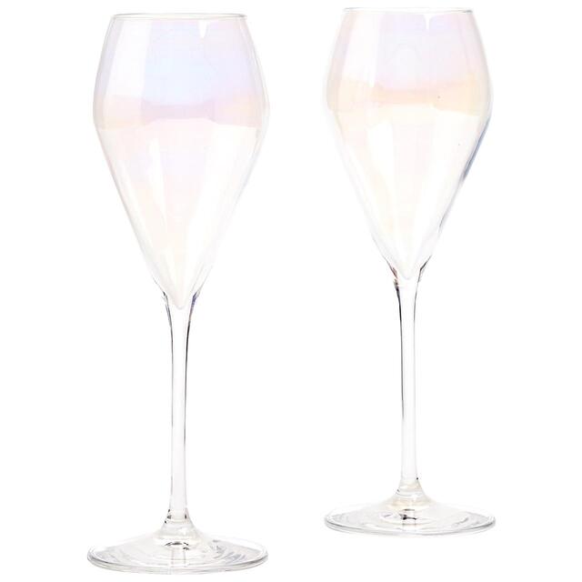 M&S Crystal Pearl Lustre Prosecco Flutes Set thumbnail 2
