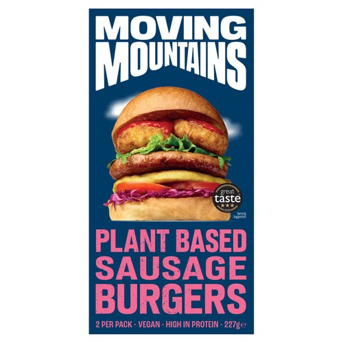 Moving Mountains Plant-Based Sausage Burger