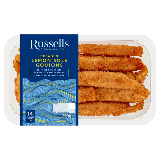 Russell's Breaded Lemon Sole Goujons