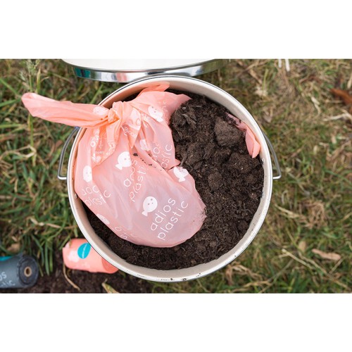 Adios Compostable & Biodegradable Dog Poo Bags - Pink thumbnail 5
