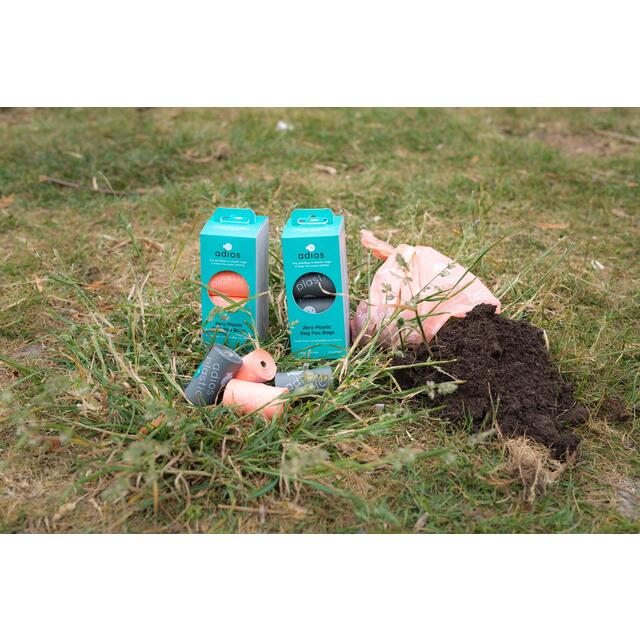 Adios Compostable & Biodegradable Dog Poo Bags - Pink thumbnail 6