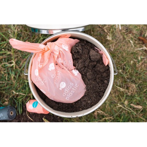 Adios Compostable & Biodegradable Dog Poo Bags - Pink  thumbnail 6