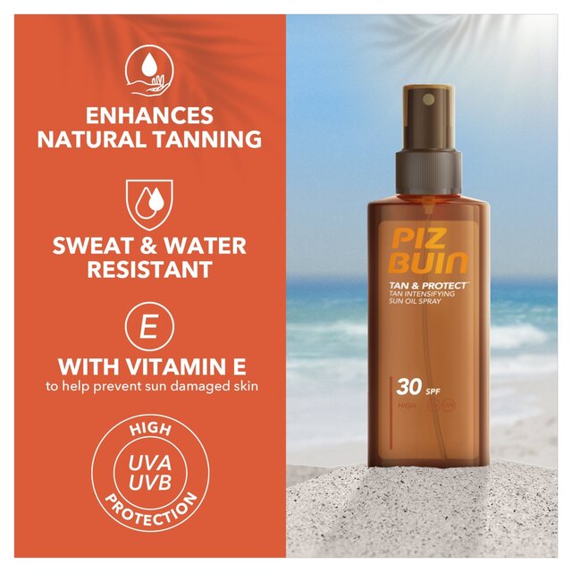 Piz Buin Tan & Protect Tan Intensifying Sun Oil Spray SPF30 thumbnail 5