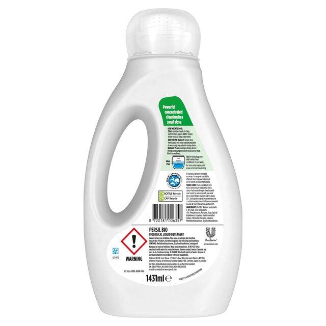 Persil Laundry Washing Liquid Detergent Bio 53 Washes thumbnail 3