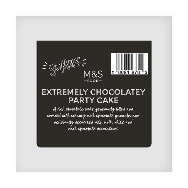 M&S Milk Chocolate Party Cake thumbnail 3