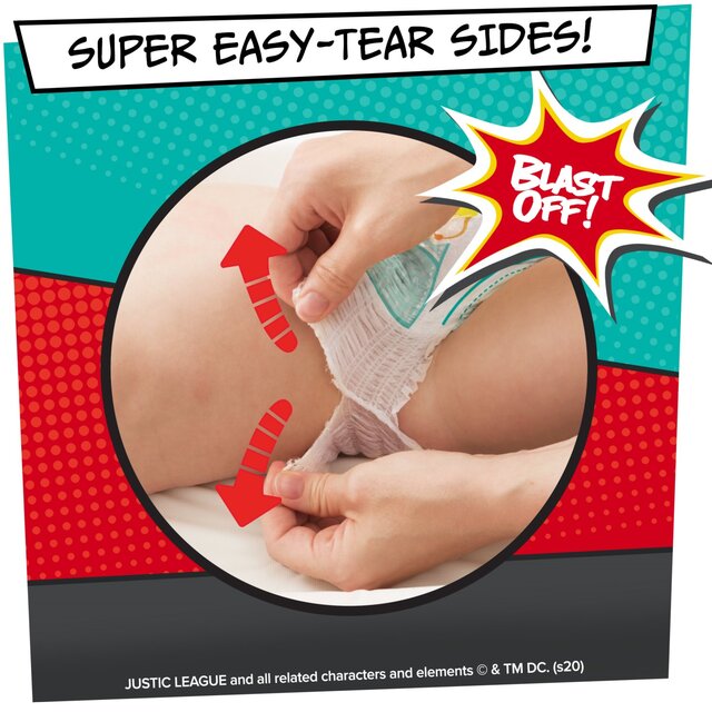 Pampers Baby-Dry Superhero Nappy Pants, Size 4 (9-15kg) thumbnail 6