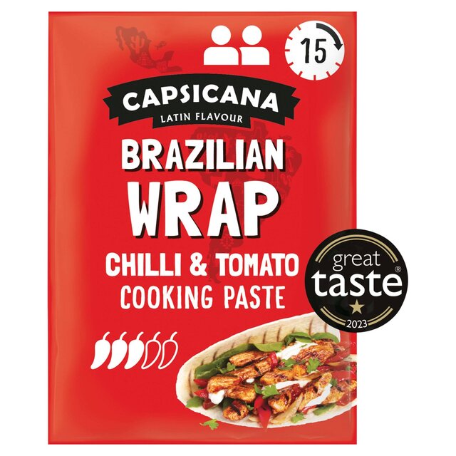 Capsicana Brazilian Chilli & Tomato Fajita Cooking Paste Serves 2 Medium