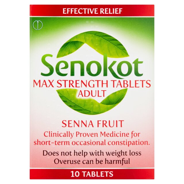 Senokot Max Strength Tablets Senna Laxative Constipation