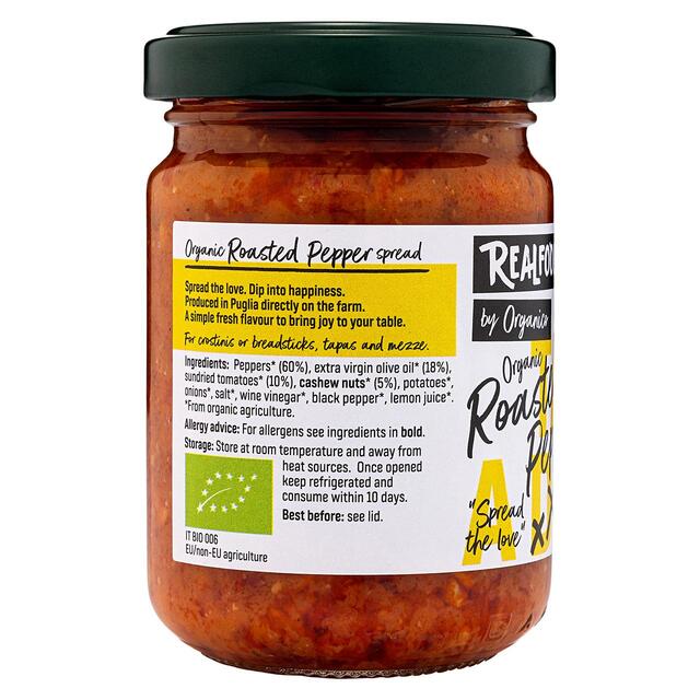 Realfoods by Organico Organic Roasted Pepper Spread thumbnail 2