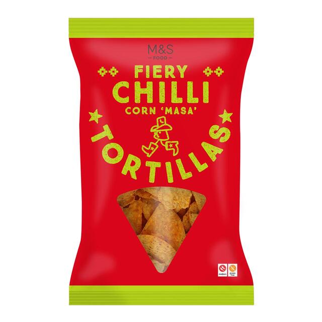 M&S Fiery Chilli Tortilla Chips