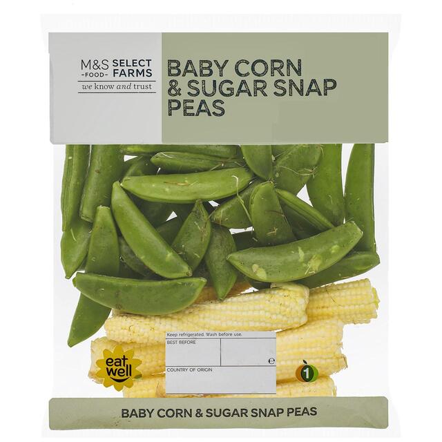 M&S Baby Corn & Sugar Snap Peas