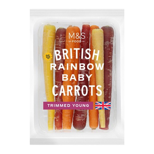 M&S Baby Rainbow Carrots