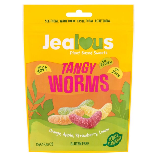 Jealous Sweets Tangy Worms Plant-based Gummy Sweets