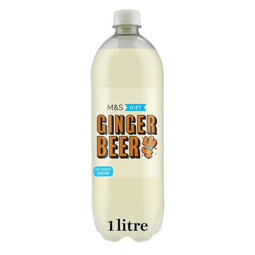 M&S No Added Sugar Diet Sparkling Fiery Ginger Beer