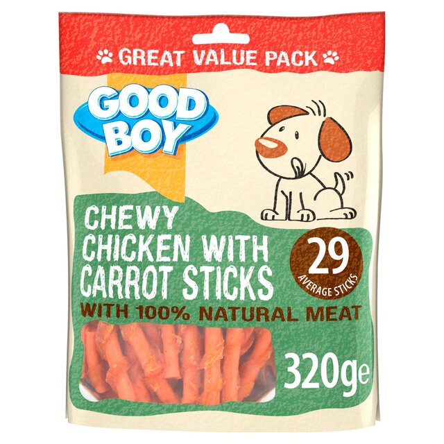 Good Boy Chewy Chicken With Carrot Sticks Dog Treats