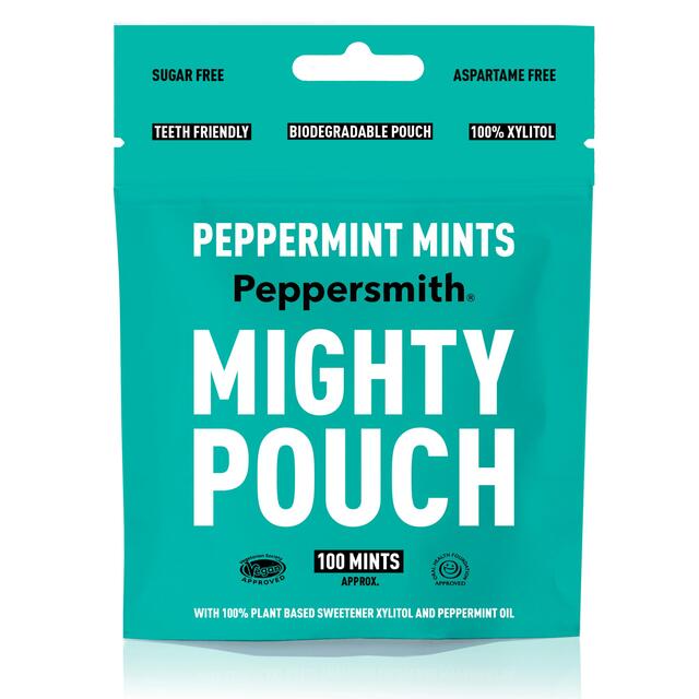 Peppersmith 100% Xylitol Mighty Pouch Peppermint Mints