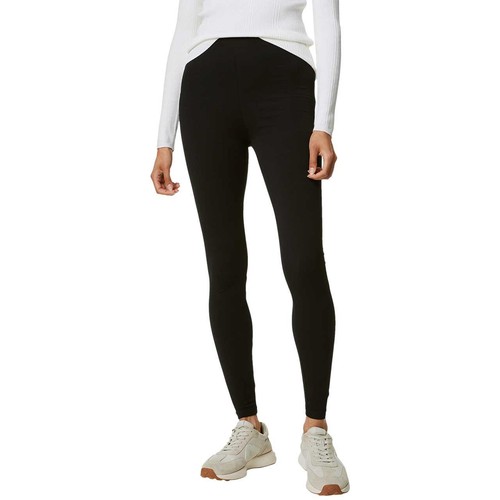 M&S Womens 2pk High Waisted Leggings, Size 10, Black/Black thumbnail 2
