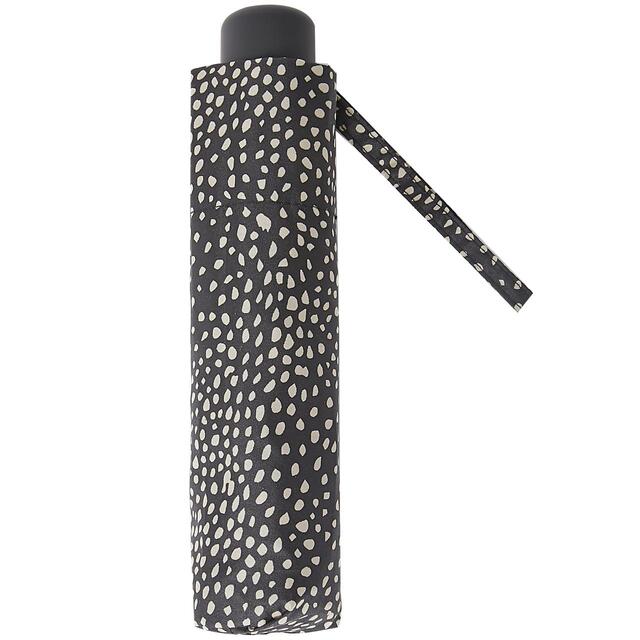 M&S Collection Polka Dot Compact Umbrella, Black Mix thumbnail 3