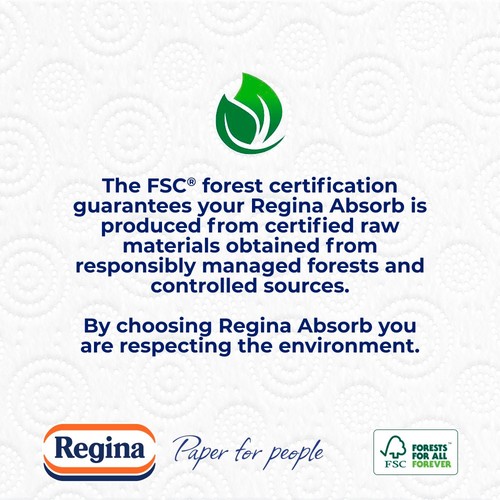 Regina Absorb Kitchen Roll 150 Supersized Sheets 2 Roll thumbnail 2