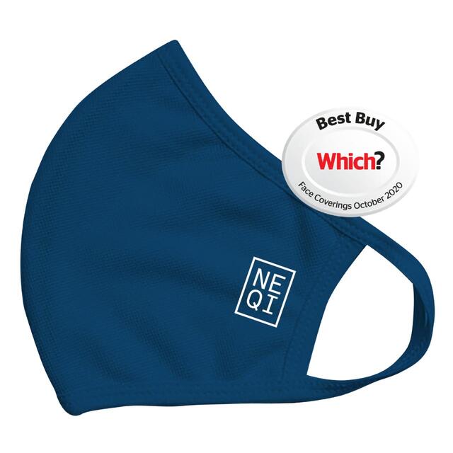 NEQI Kids Covid Face Coverings Navy thumbnail 2