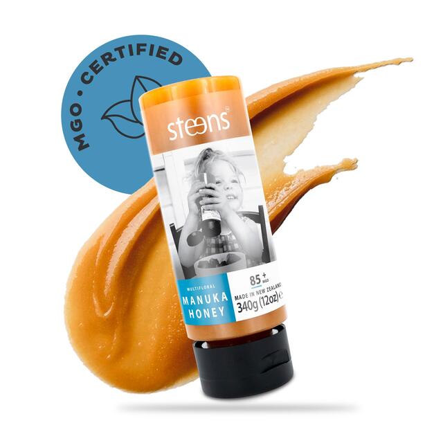 Steens MGO 85 Raw Multi Manuka Honey Squeezy thumbnail 3