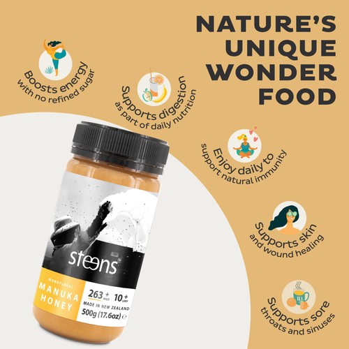 Steens MGO 263 UMF10 Manuka Honey thumbnail 4