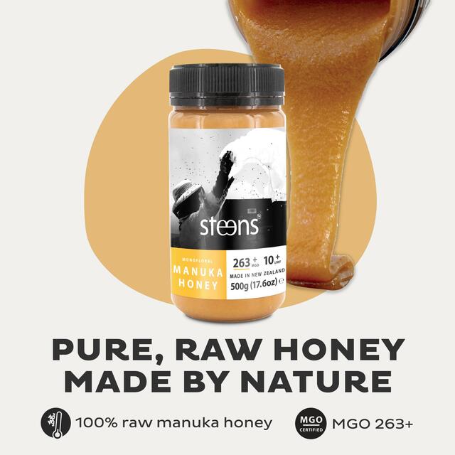 Steens MGO 263 UMF10 Manuka Honey thumbnail 3