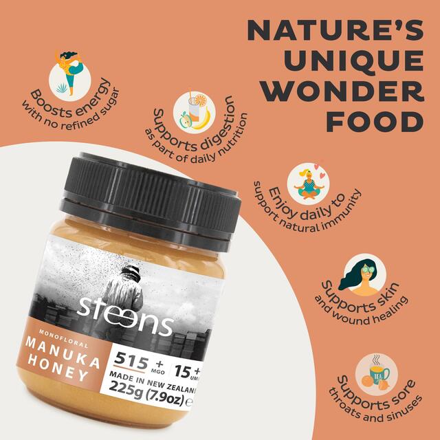 Steens MGO 515 UMF15 Manuka Honey thumbnail 4