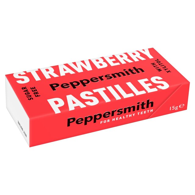 Peppersmith 100% Xylitol Strawberry Pastilles
