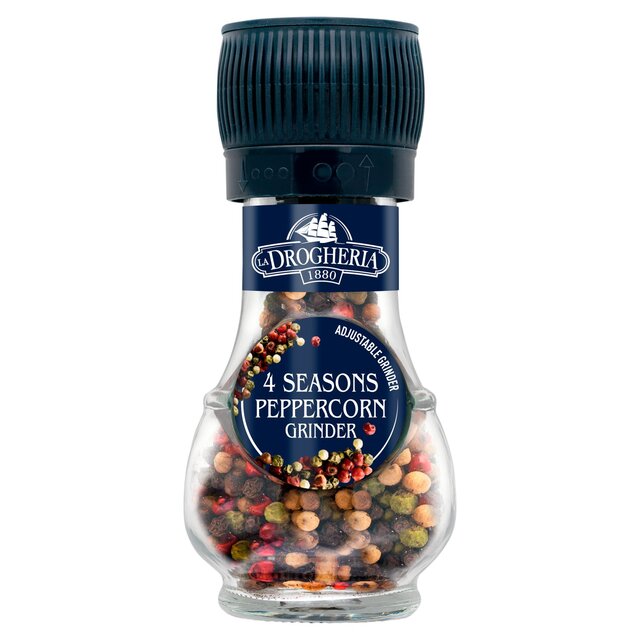 La Drogheria Black, White, Green & Pink Pepper Corn Adjustable Mill Grinder thumbnail 2