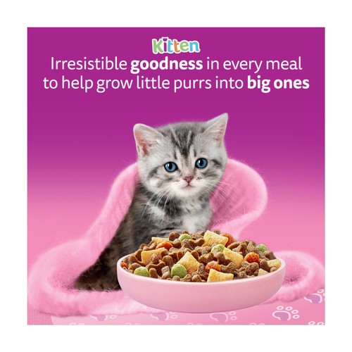 Whiskas 2-12mnths Kitten Dry Cat Food with Chicken thumbnail 3