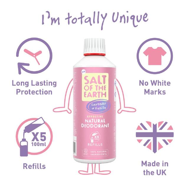 Salt of the Earth Lavender & Vanilla Natural Deodorant Spray Refill thumbnail 4