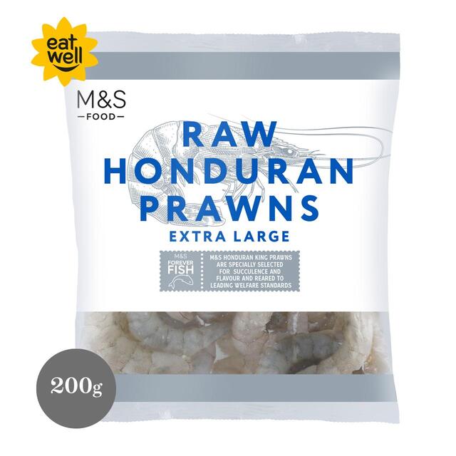 M&S Honduran Raw King Prawns Extra Large Frozen