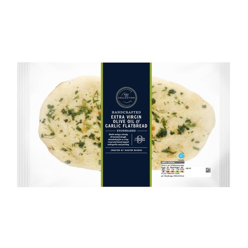 M&S Extra Virgin Olive Oil & Garlic Flatbread thumbnail 2
