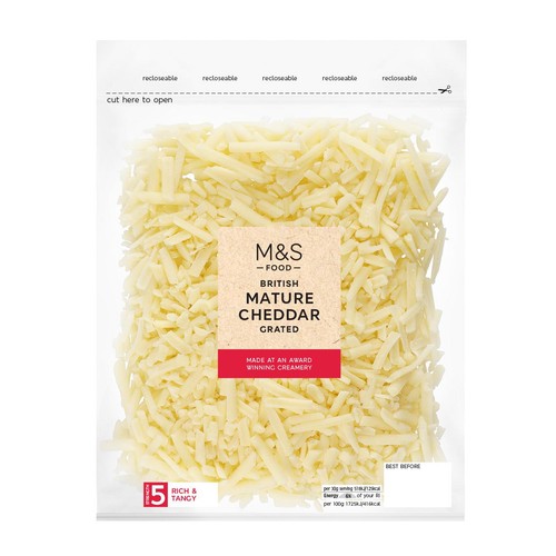 M&S British Mature Grated Cheddar thumbnail 2