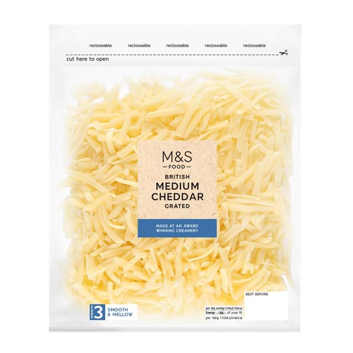 M&S British Medium Grated Cheddar thumbnail 2