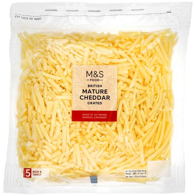 M&S British Mature Grated Cheddar