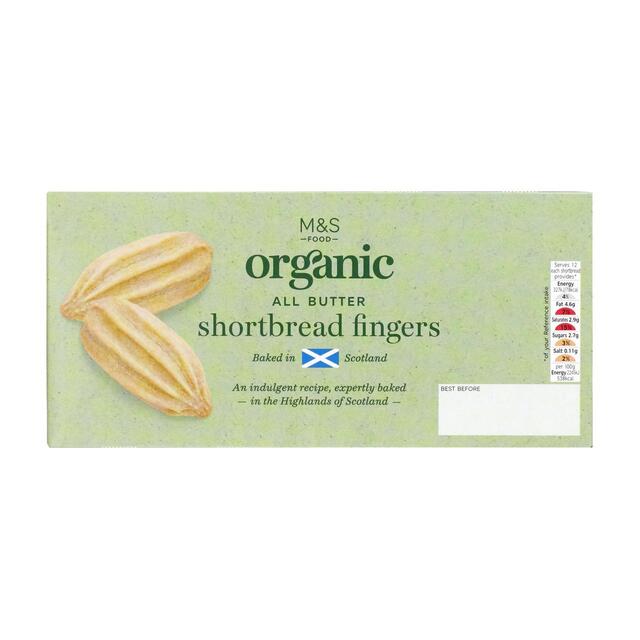 M&S Organic All Butter Shortbread Fingers