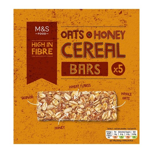 M&S Oats & Honey Cereal Bars thumbnail 2