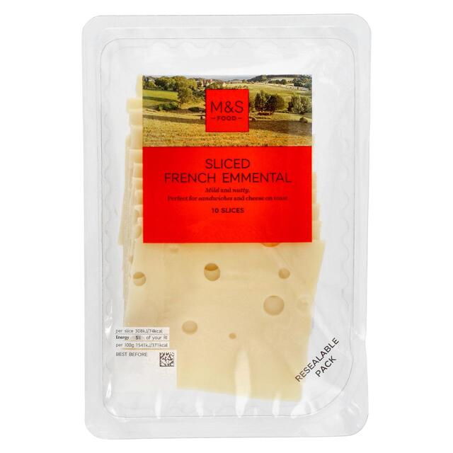 M&S French Sliced Emmental 10 Slices