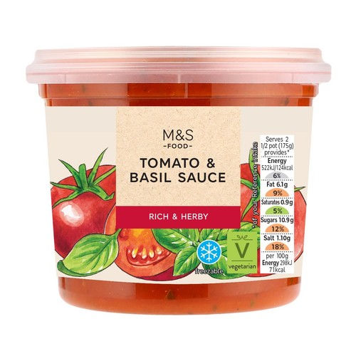 M&S Tomato & Basil Sauce thumbnail 2