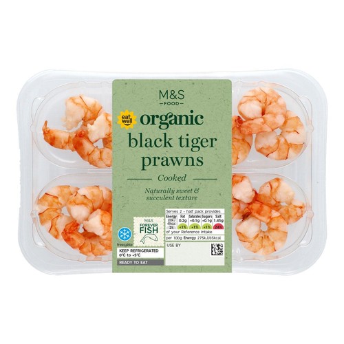 M&S Organic Black Tiger Prawns thumbnail 2