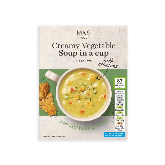 M&S Creamy Vegetable Cup Soup thumbnail 2